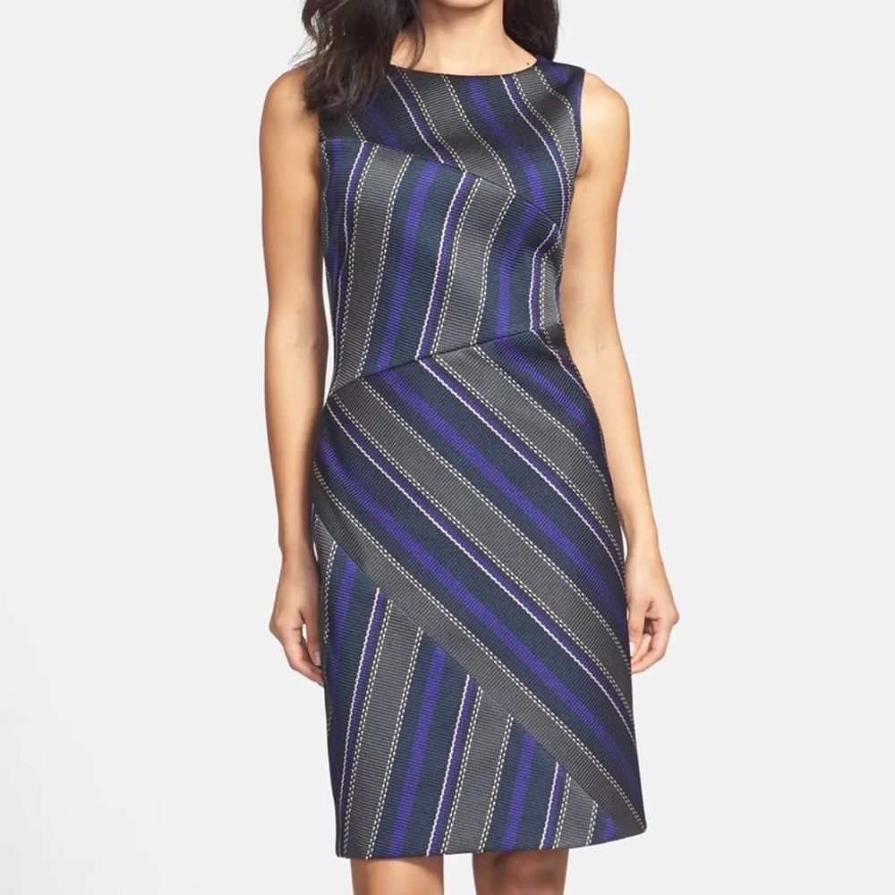 Hugo Boss Delmira Stripe Sheath Dress - US 4